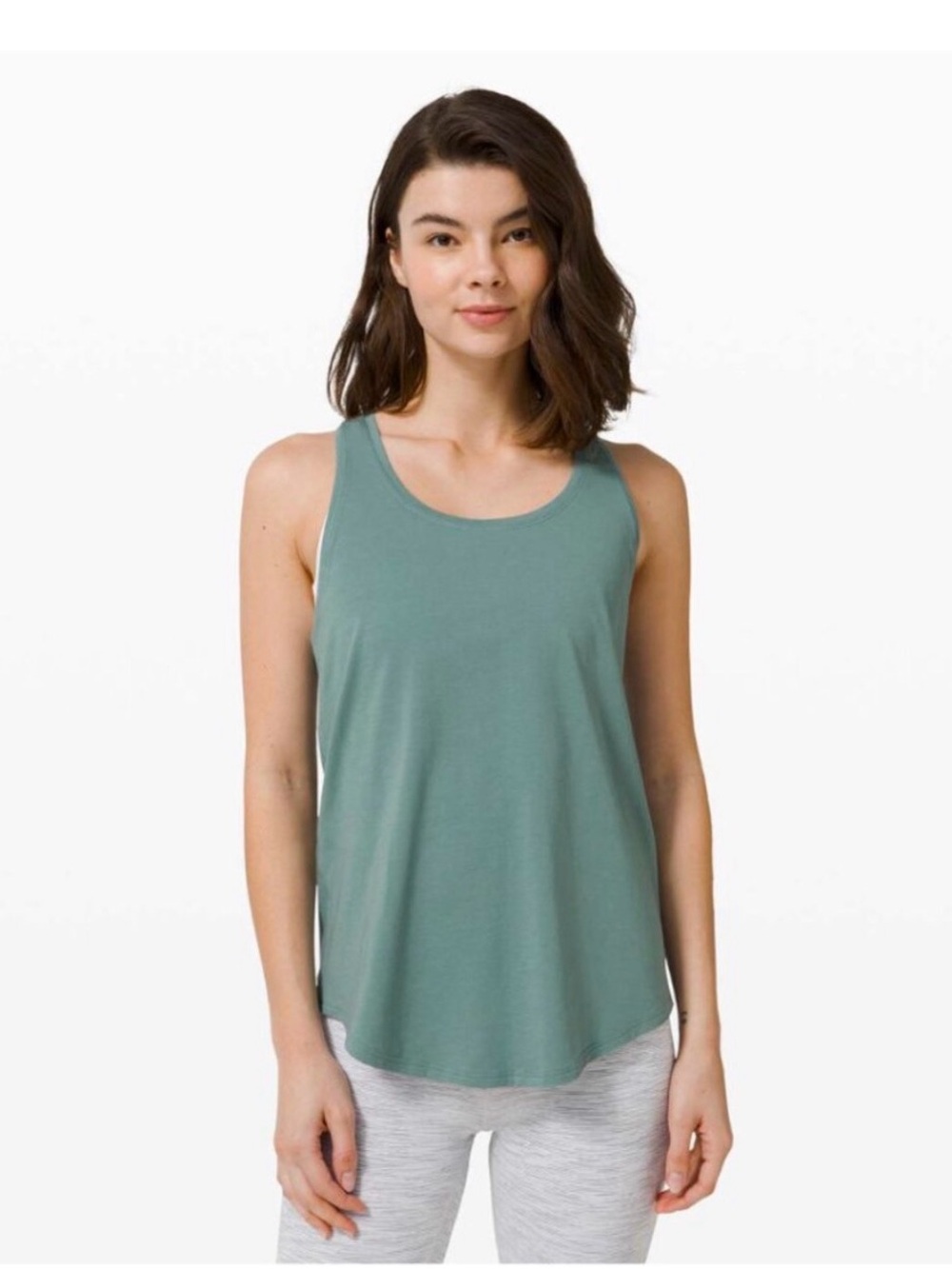 lululemon athletica Women's V-Neck Top in Heathered Teal